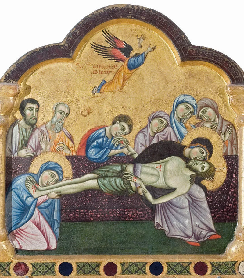 La lamentación sobre el cuerpo de Cristo muerto - Maestro de San Francisco