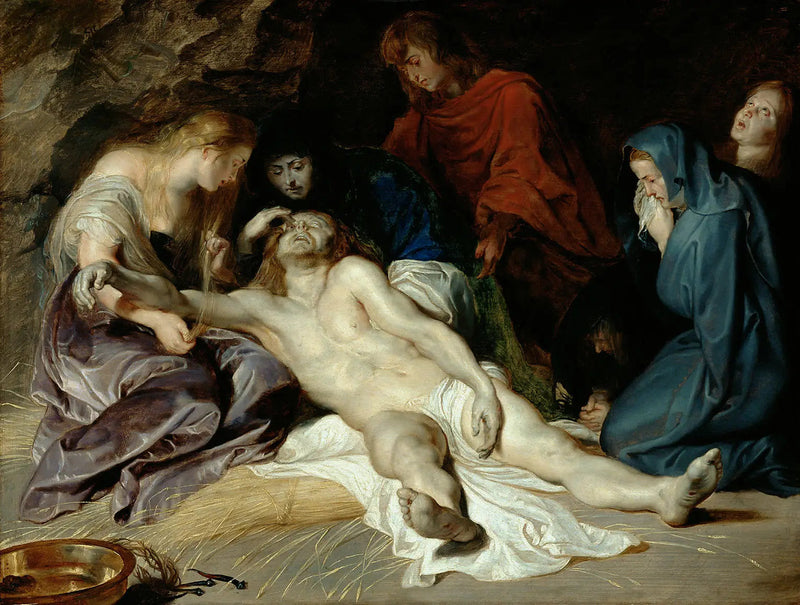 La lamentación sobre el cuerpo de Cristo muerto. - Peter Paul Rubens