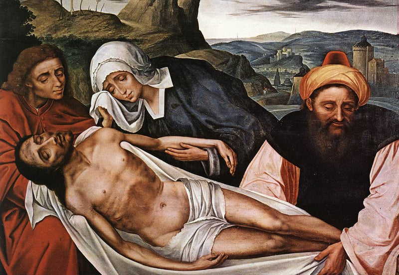 La Lamentación sobre el cuerpo de Cristo muerto - Quentin Metsys