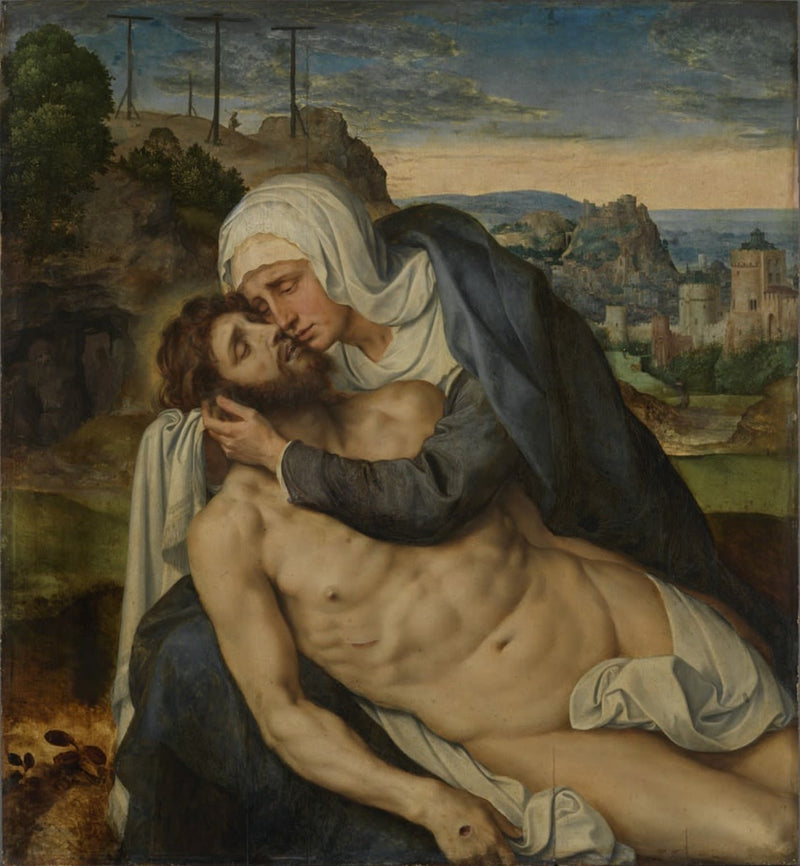 La lamentación sobre el cuerpo de Cristo muerto - Quentin Metsys