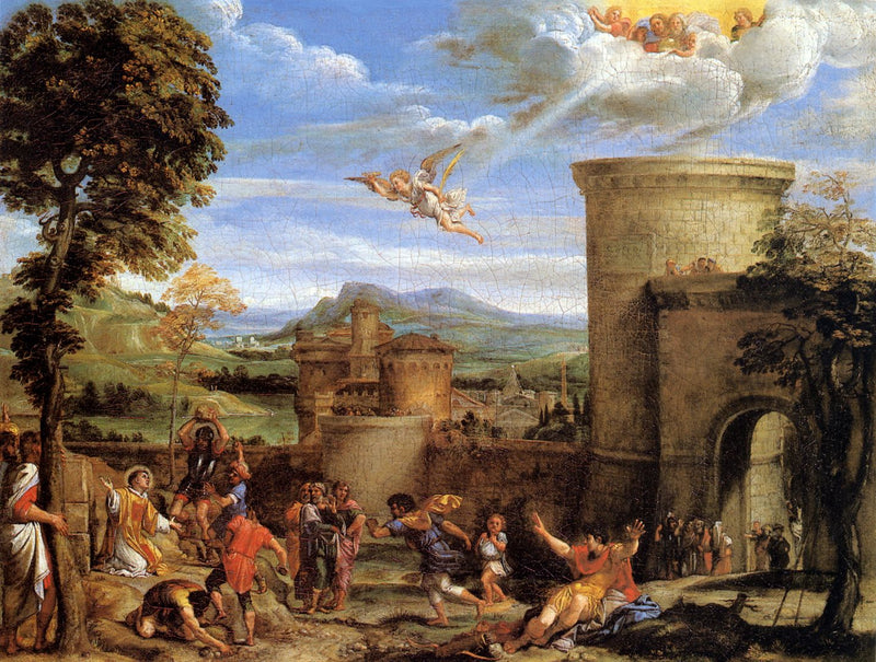 La lapidación de San Esteban - Annibale Carracci