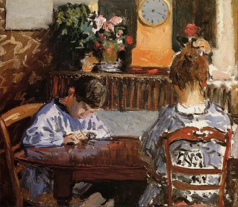 La Lección - Alfred Sisley