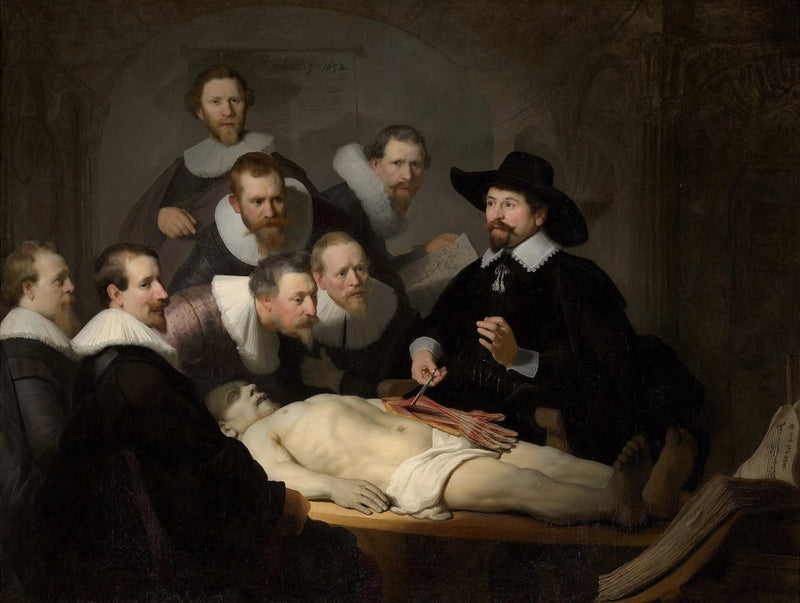 La Lección de anatomía del doctor Tulp - Rembrandt