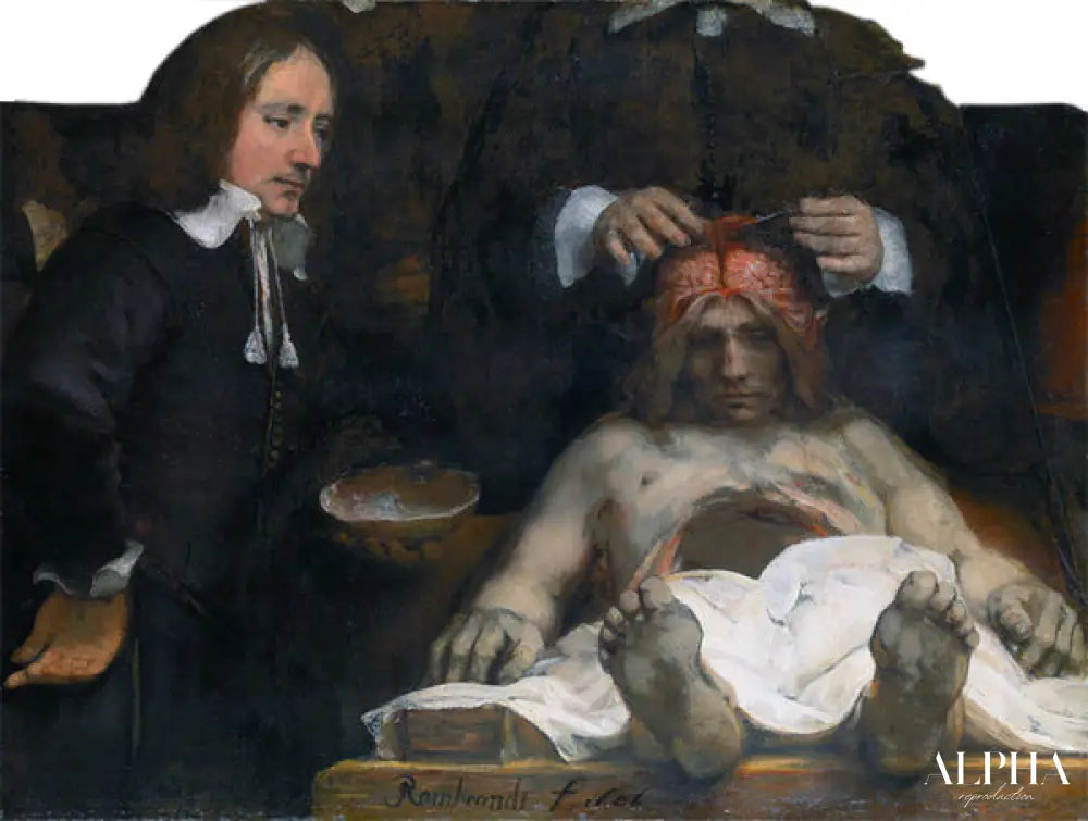 La Leçon d'anatomie du docteur Deyman - Rembrandt van Rijn - Reproductions de tableaux et peintures haut de gamme