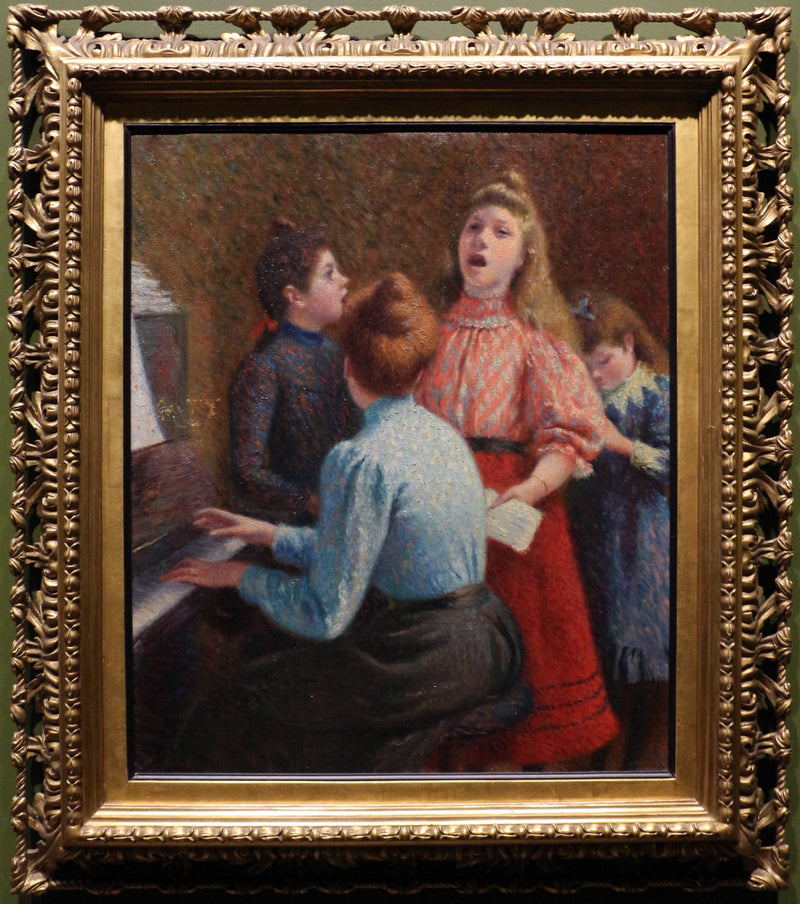 La lección de canto - Federico Zandomeneghi