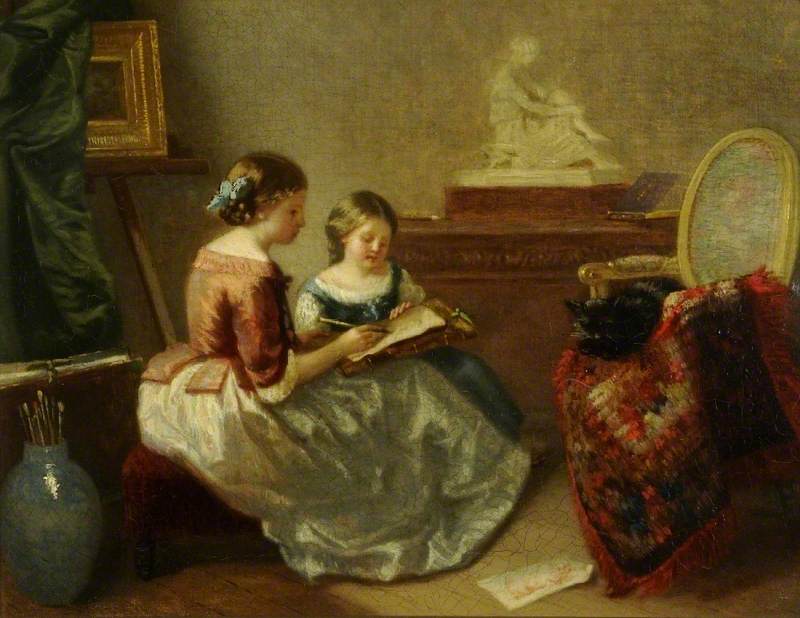 La leçon de dessin - Jean-Honoré Fragonard - Alpha Reproduction