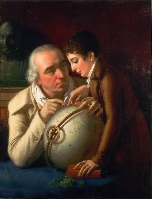 La Lección de Geografía - Anne-Louis Girodet