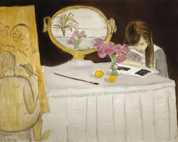 La Lección de pintura o La Sesión de pintura - Henri Matisse