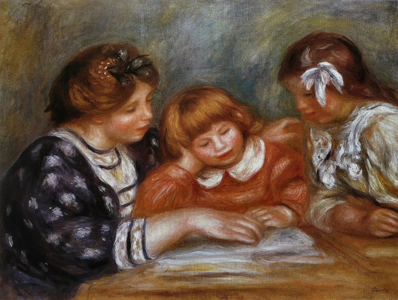 La Lección - Pierre-Auguste Renoir