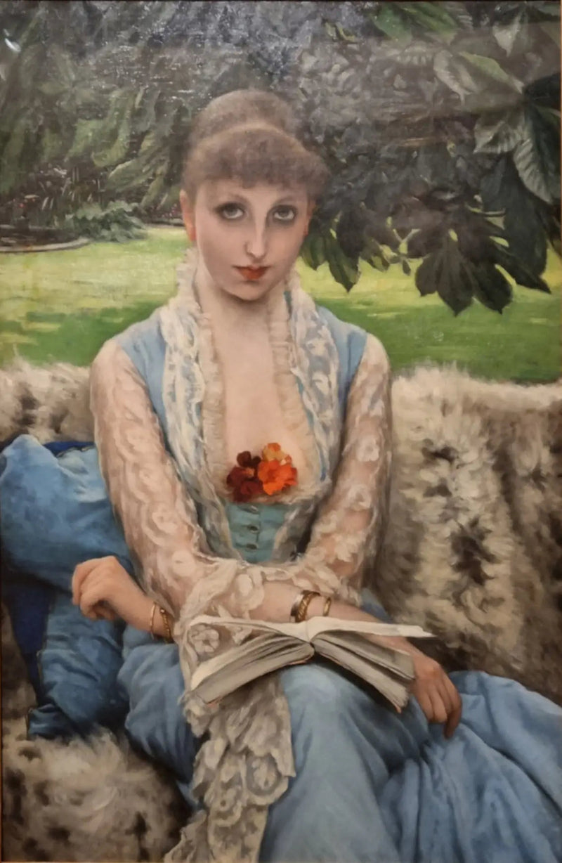 La lectura en el parque - James Tissot