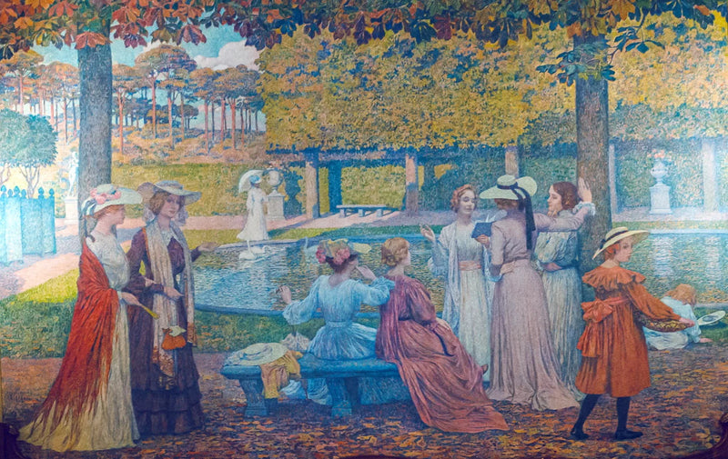 La lectura en el parque - Théodore van Rysselberghe