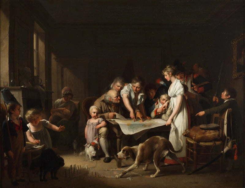La Lectura del Boletín de la Gran Armada - Louis-Léopold Boilly