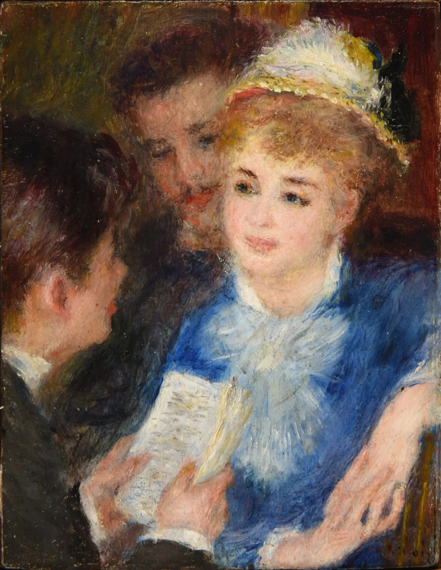 La lectura del papel - Pierre-Auguste Renoir