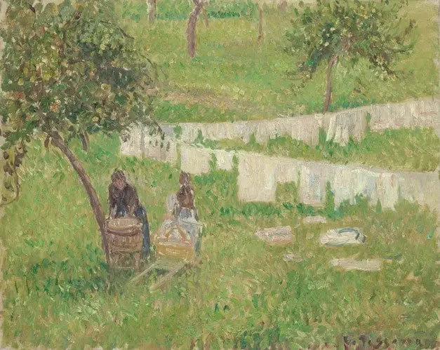 La colada en Éragny - Camille Pissarro