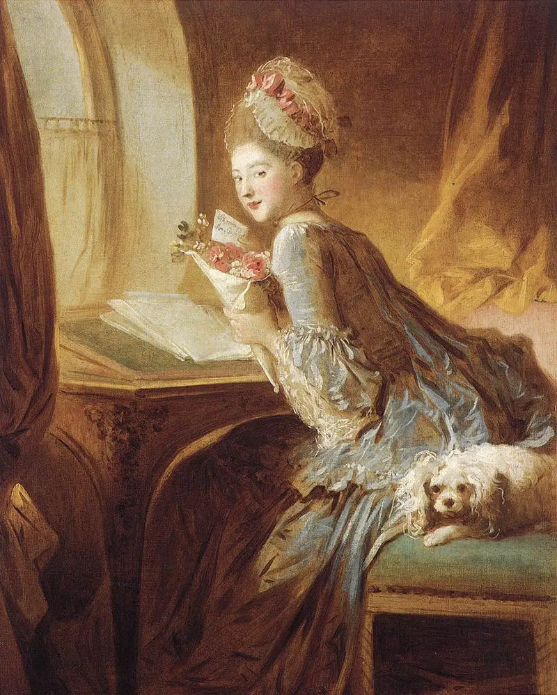La Carta de amor - Jean-Honoré Fragonard