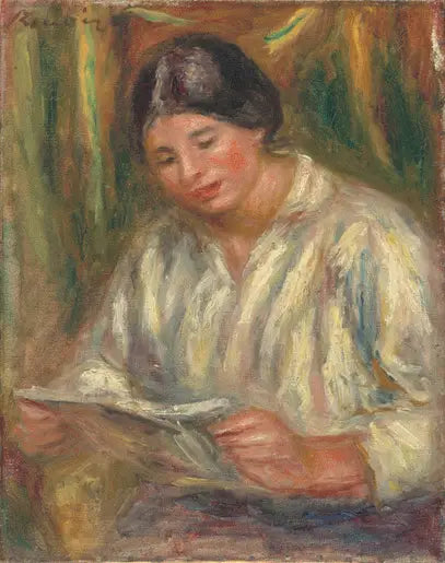 La Lectora blanca - Pierre-Auguste Renoir