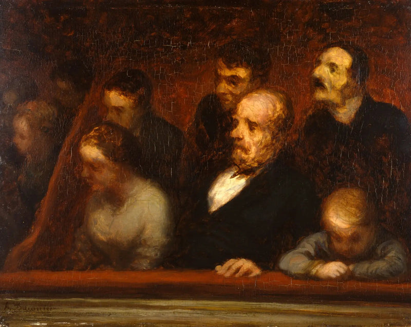 La Logia (En las logias del teatro) - Honoré Daumier