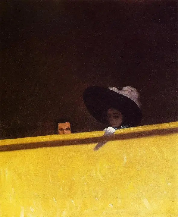 La logia de teatro, el señor y la dama - Félix Vallotton