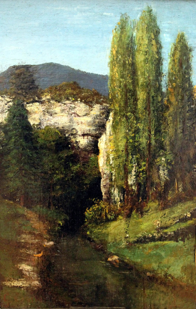 La Loue en las montañas del Jura - Gustave Courbet
