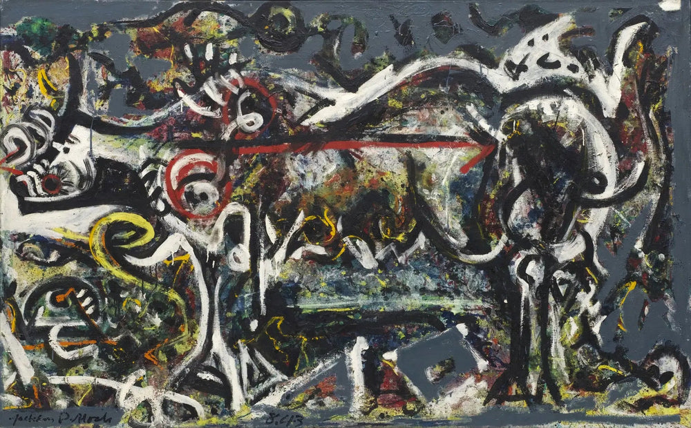 La Louve - Jackson Pollock image 1 copie peinte à la main à l’huile