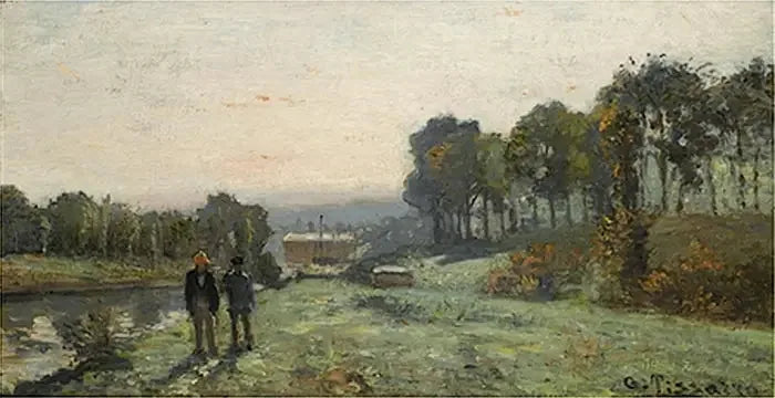 La Máquina de Marly en Bougival - Camille Pissarro
