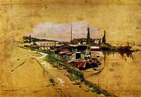 La Máquina de Marly (El Sena en Bougival) - Giovanni Boldini
