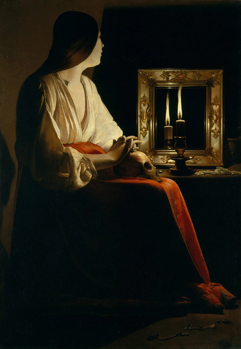 La Magdalena con dos llamas - Georges de La Tour