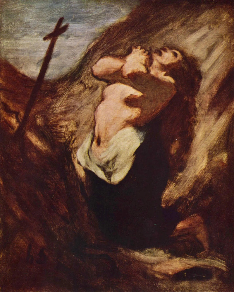 La Magdalena en oración - Honoré Daumier