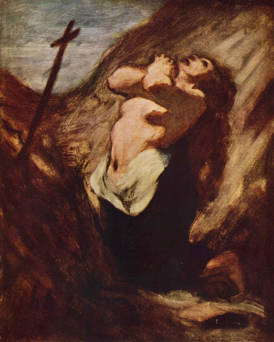 La Magdalena en oración - Honoré Daumier