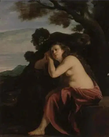 La Magdalena penitente en un paisaje - Artemisia Gentileschi