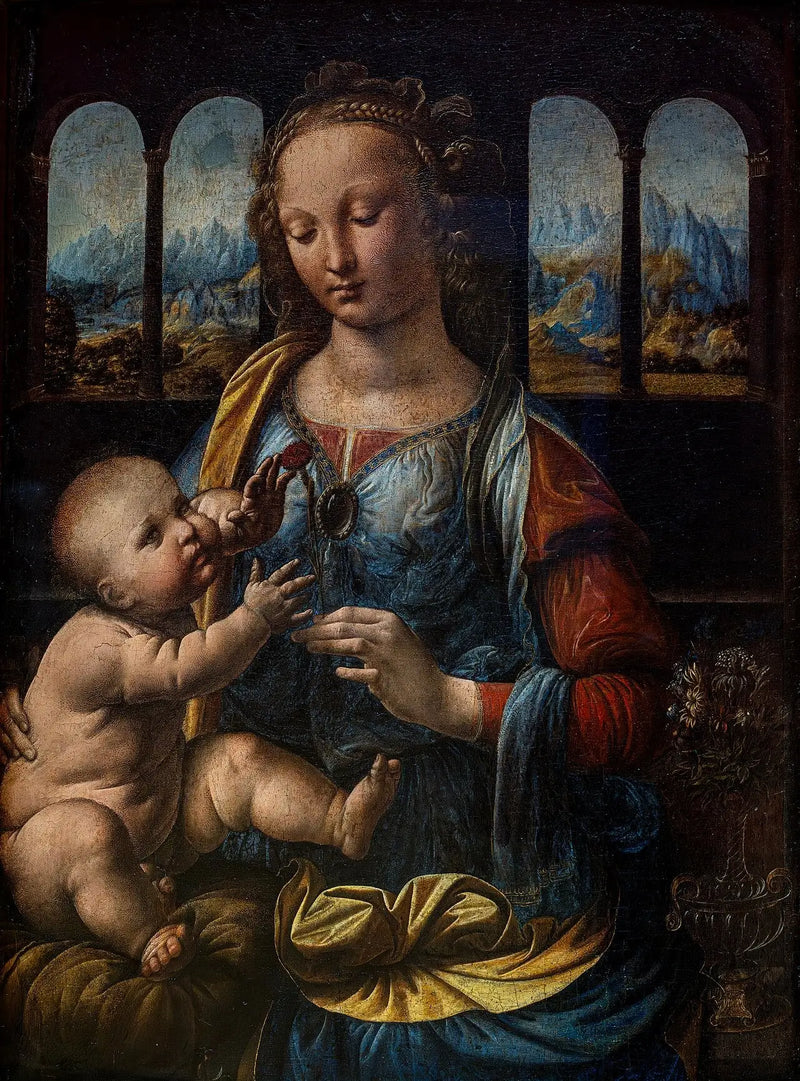 La Madonna con el clavel - Leonardo da Vinci