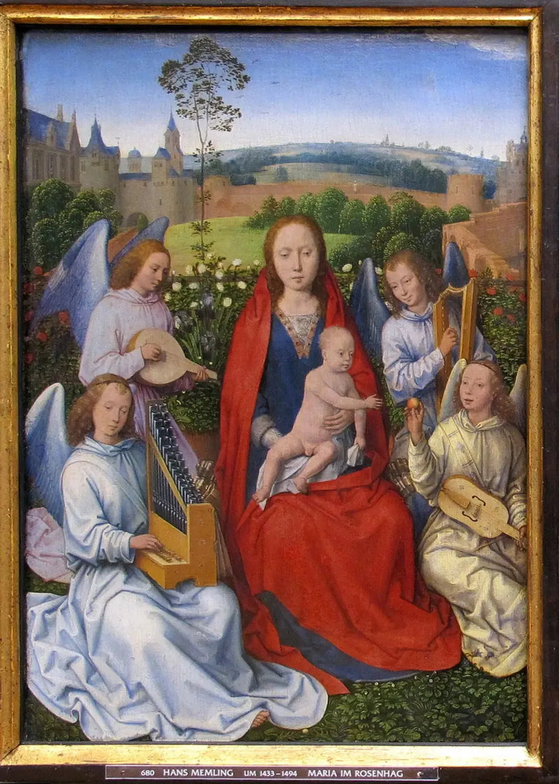 La Madonna en el rosal - Hans Memling