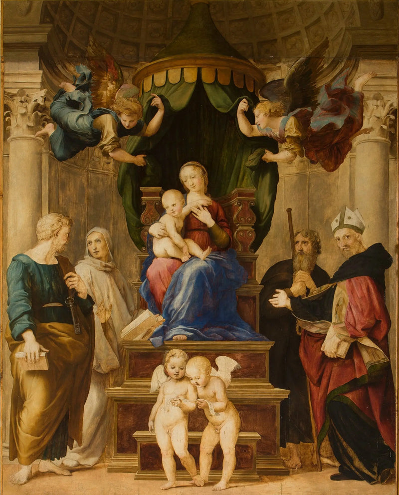 La Madonna del baldaquino - Rafael Sanzio