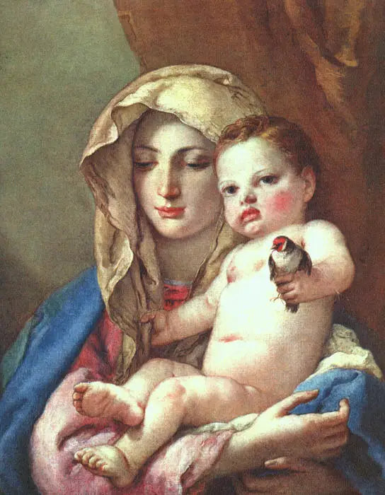 La Madonna con Gorrionero - Giovanni Battista Tiepolo
