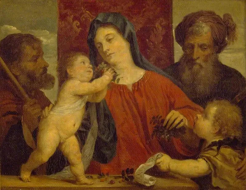La Madonna de las cerezas - David Teniers el Joven