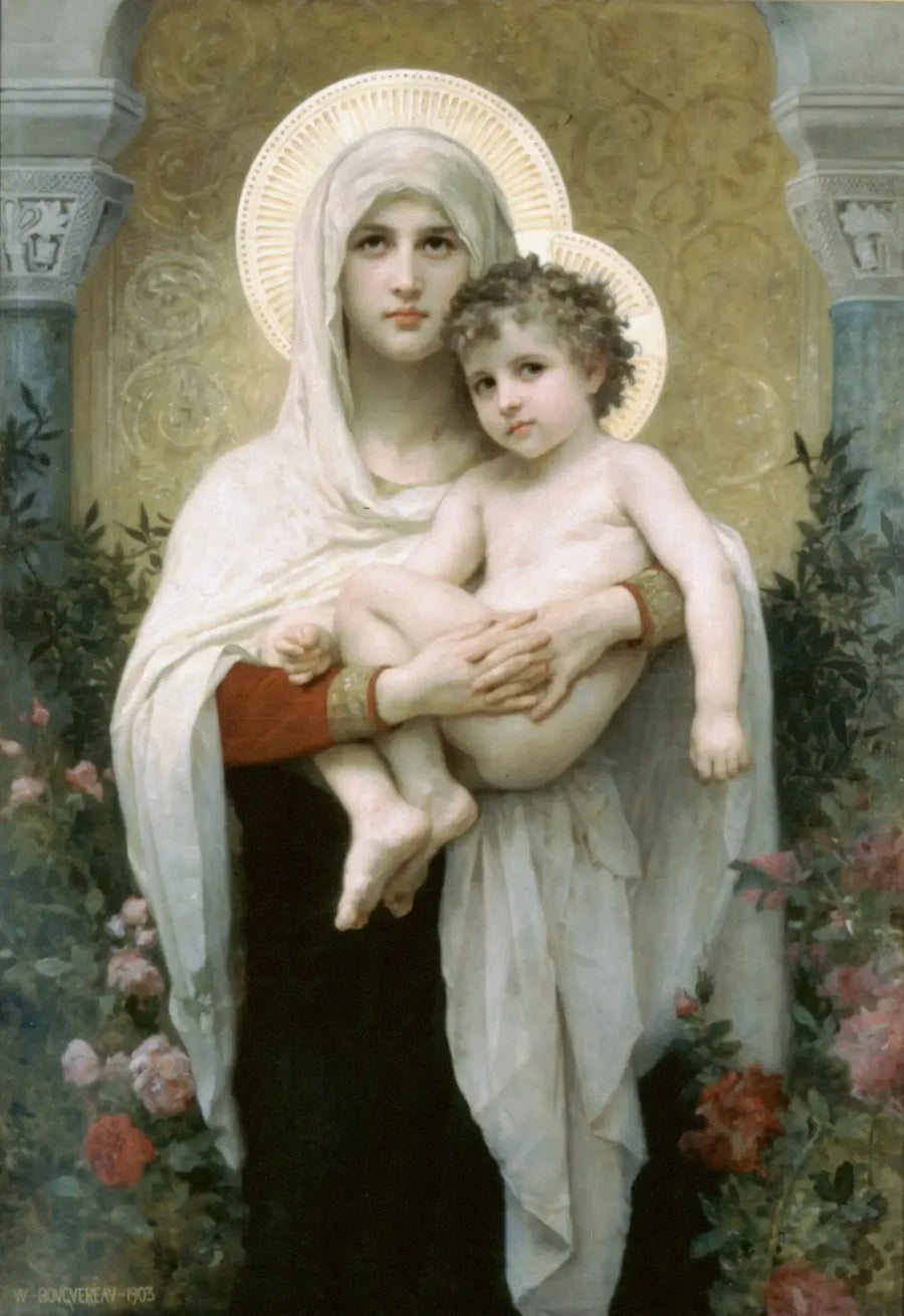 La Madonna de las rosas - Bouguereau