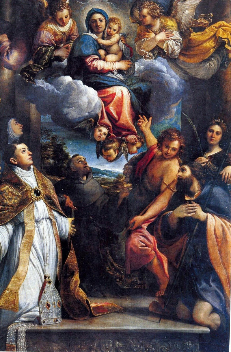 La Virgen en gloria con los santos - Annibale Carracci