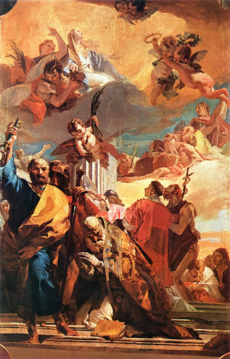 La Virgen en gloria con los santos - Giovanni Battista Tiepolo