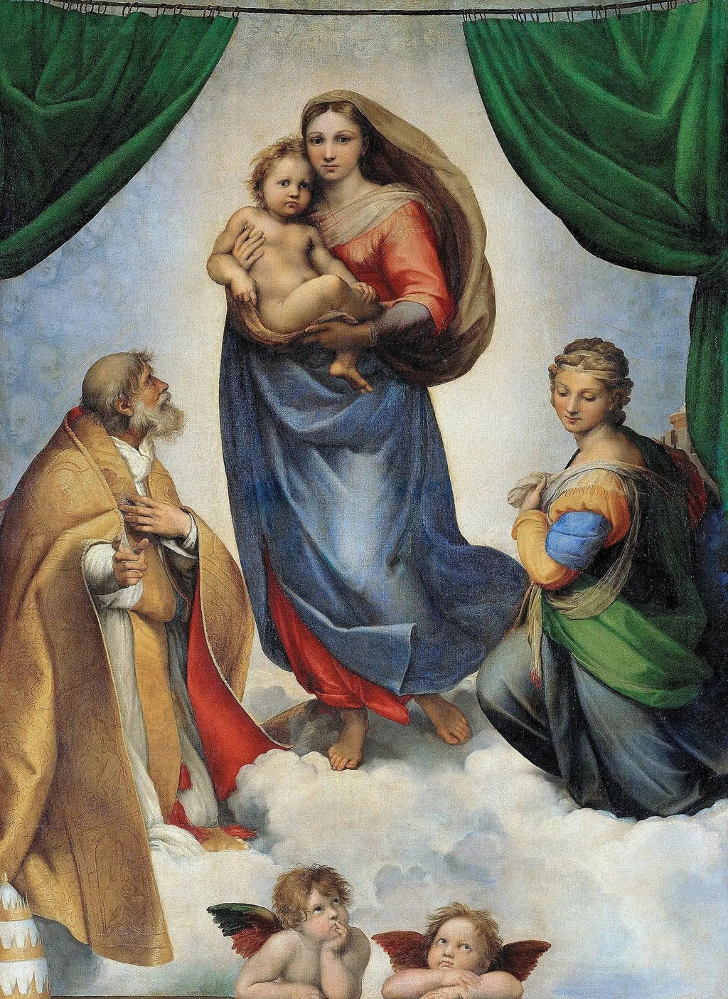La Madone Sixtine - Raphaël Sanzio image 1 reproduction d’œuvre d’art à l’huile