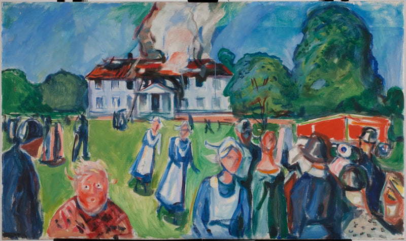 ¡La casa arde! - Edvard Munch