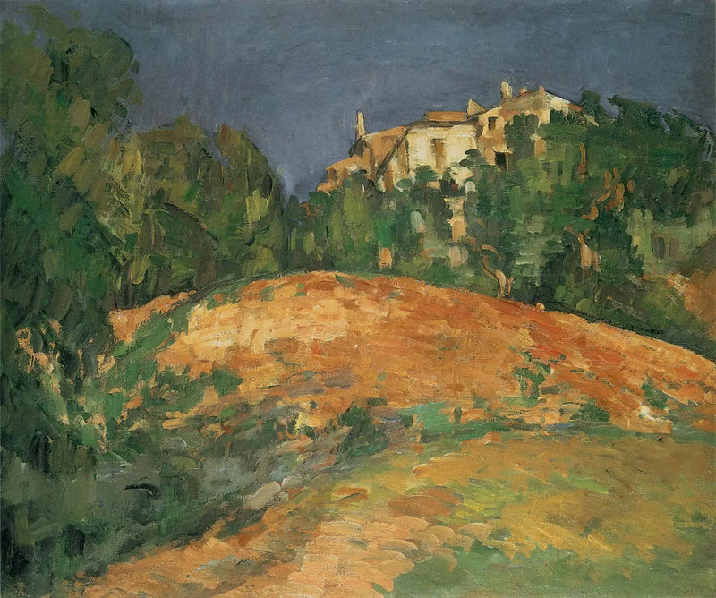 La casa de Bellevue en la colina - Paul Cézanne