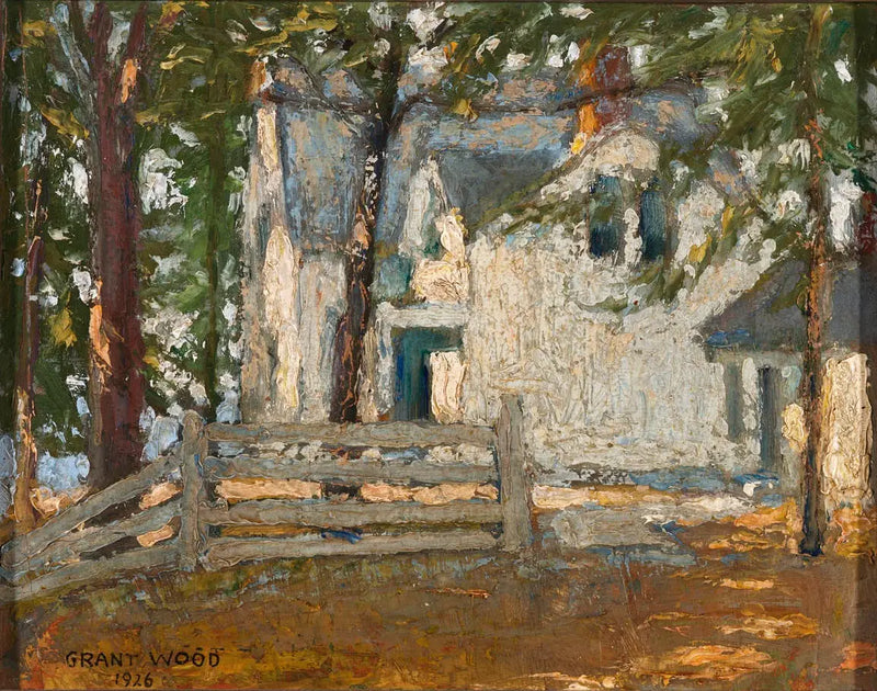 La casa de la abuela Wood - Grant Wood