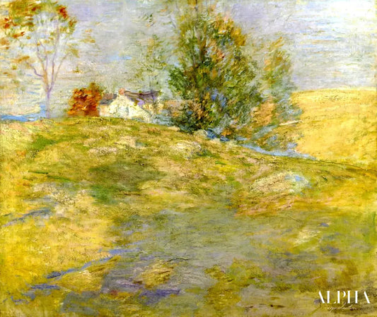 La maison de l'artiste en automne à Greenwich, 1895 - John Henry Twachtman - Reproductions de tableaux et peintures haut de gamme