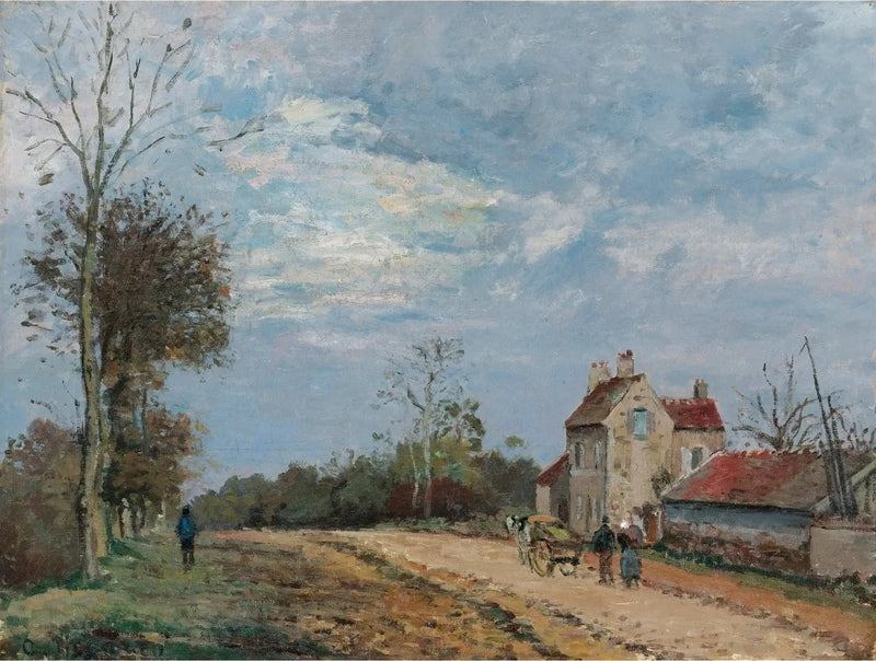 La Casa del señor Musy, ruta de Marly, Louveciennes - Camille Pissarro