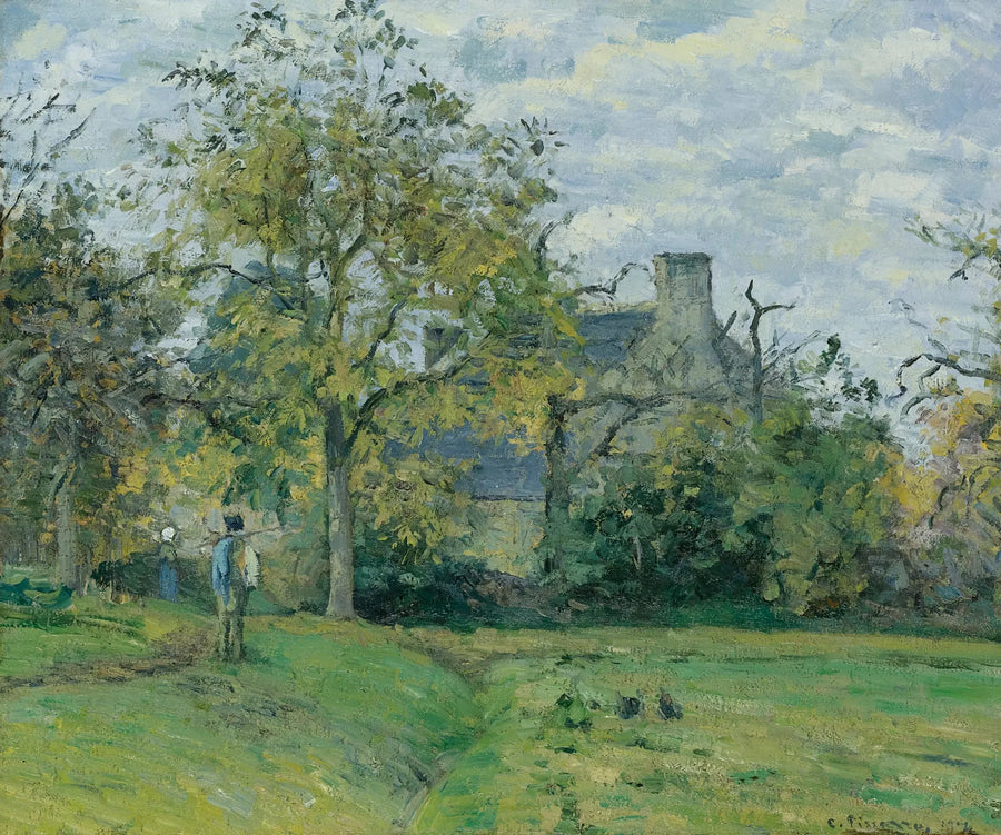 La casa de Piette en Montfoucault - Camille Pissarro
