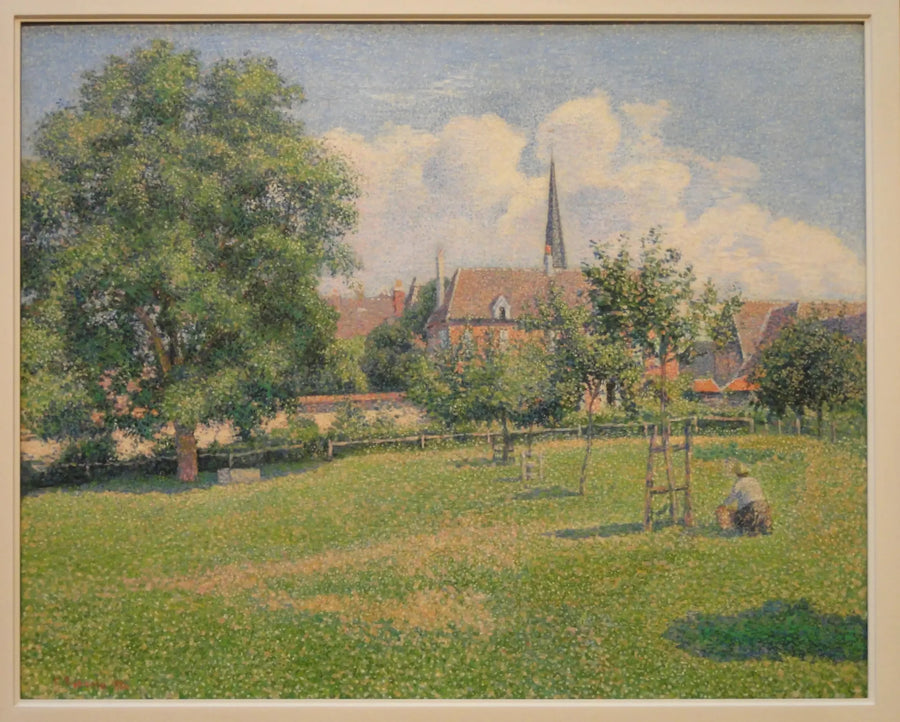 La Casa de La Sorda y El Campanario de Éragny - Camille Pissarro