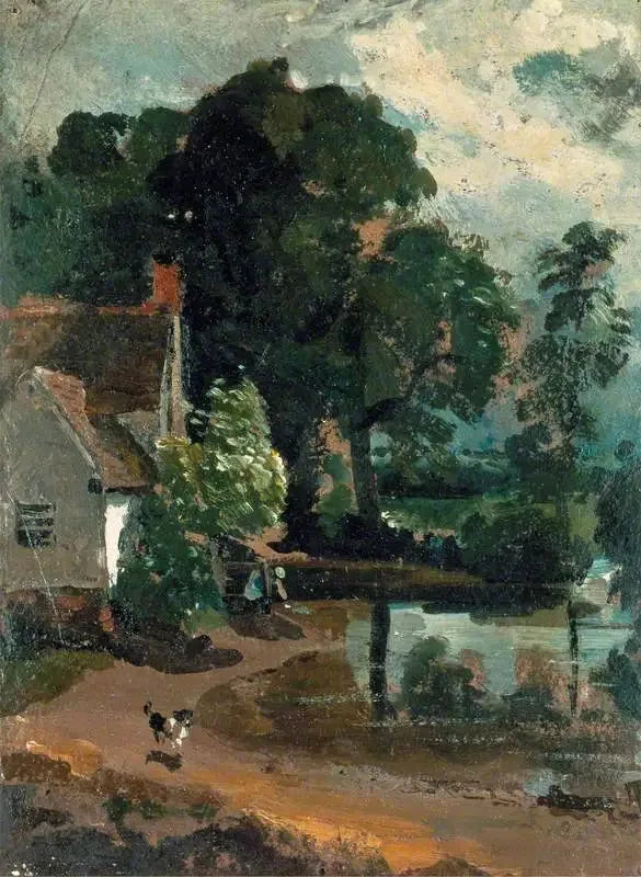 La casa de Willy Lott, cerca del molino de Flatford - John Constable