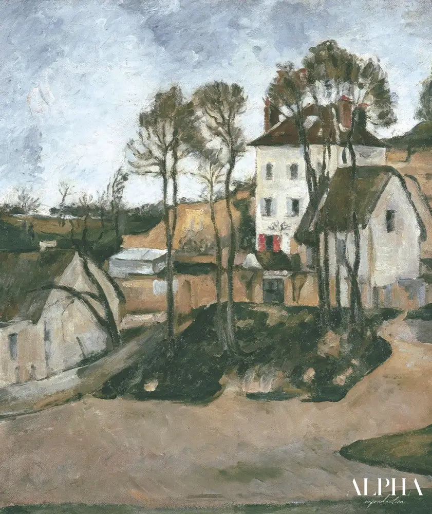 La maison du Dr Gachet à Auvers - Paul Cézanne - Reproductions de tableaux et peintures haut de gamme