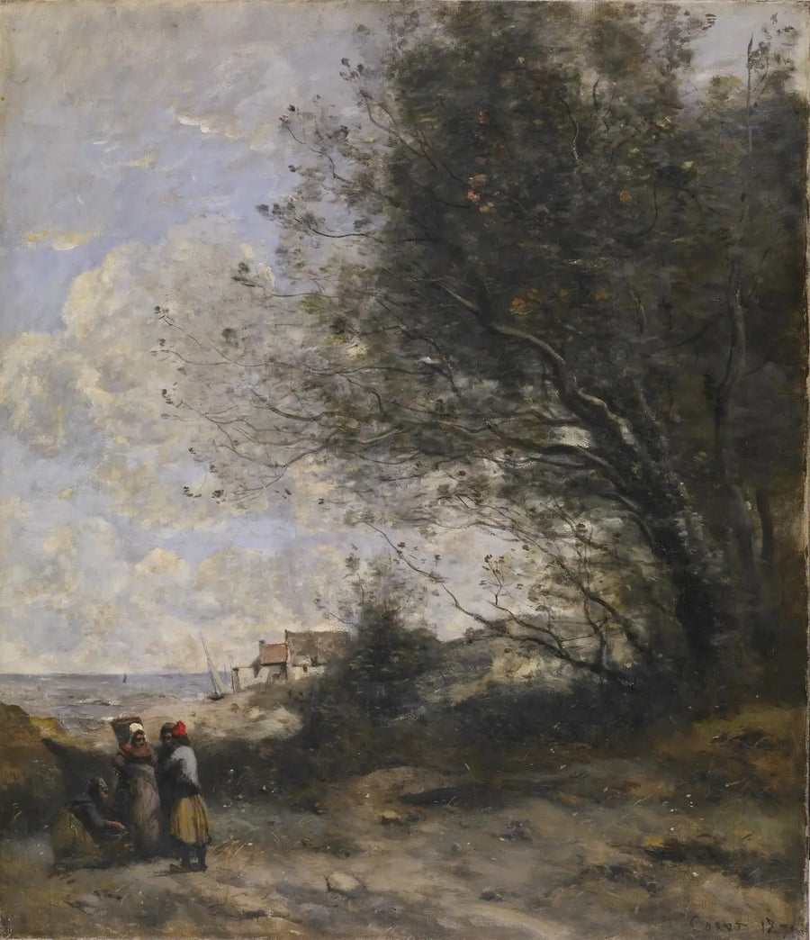 La Casa del Pescador - Jean-Baptiste Camille Corot