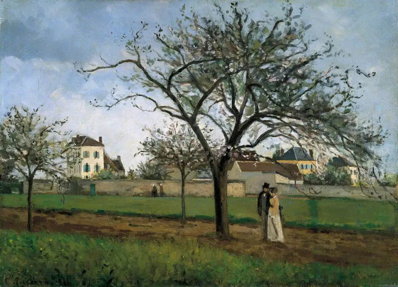 La casa del padre Gallien, Pontoise - Camille Pissarro